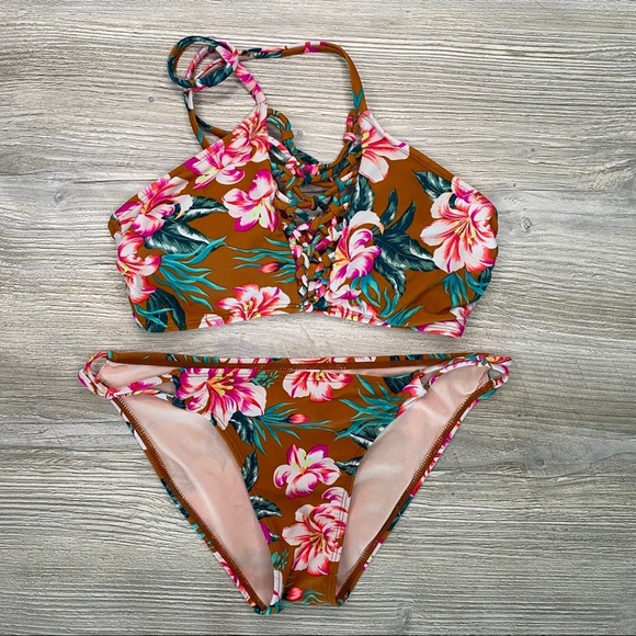 Xhilaration Bikini Swimsuit Set Sz M/L - Picture 1 of 6
